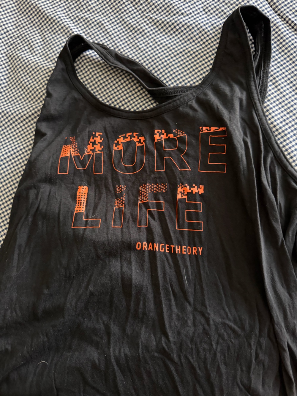 Orangetheory Black Tank with White Logo
